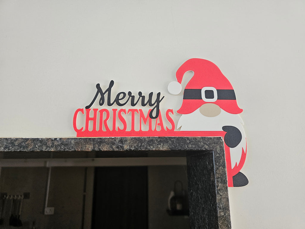 Merry Christmas Santa Claus Door Topper